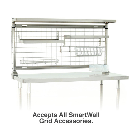 Metro TableWorx Productivity Riser with SmartWall Grid