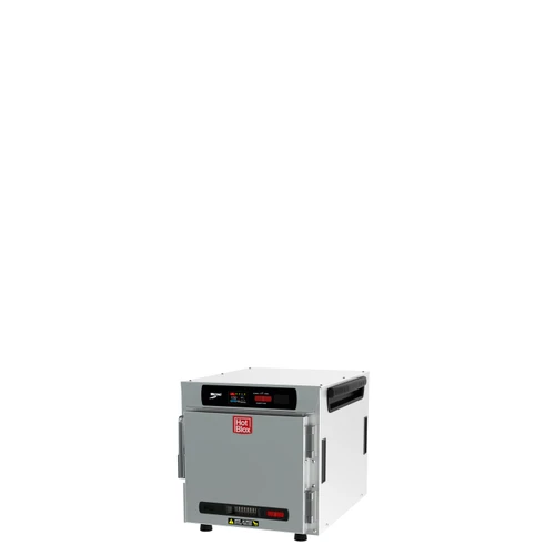 Metro HotBlox Narrow 4-Pan Insulated Countertop/Stacking Holding Cabinet with Solid Door