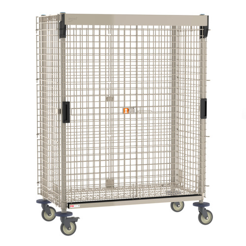 Metro MetroMax Mobile Security Shelving Unit with SlideSecure Sliding Door