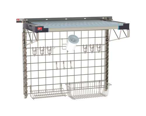 Metro SmartWall Life Complete Wall Shelving System, 1-Shelf Sink Kit, MetroMax 4 Shelf with Stainless Steel Components