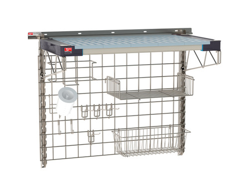 Metro SmartWall Life Complete Wall Shelving System, 1-Shelf Food Prep Kit, MetroMax 4 Shelf with Stainless Steel Components