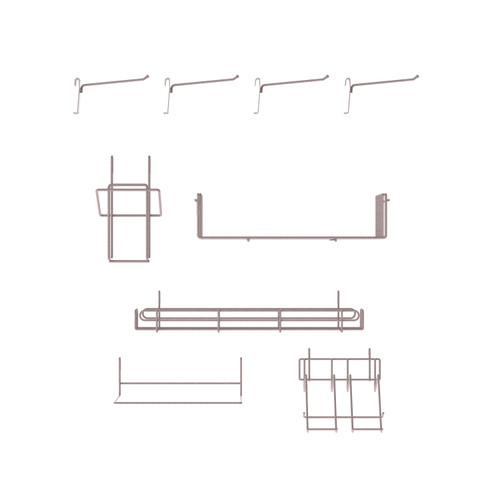 Metro SWA-PIZZA-K4 SmartWall Grid Wall Shelving Pizza Prep Accessory Kit Metro SWA-PIZZA-K4 SmartWall Grid Wall Shelving Pizza Prep Accessory Kit