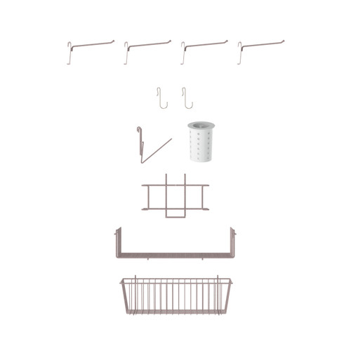 Metro SWA-PREP-K4 SmartWall Grid Wall Shelving Food Prep Accessory Kit Metro SWA-PREP-K4 SmartWall Grid Wall Shelving Food Prep Accessory Kit