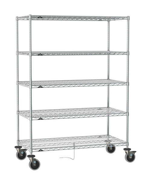 Metro ESD Safe Super Erecta 5-Shelf Wire Shelving Cart