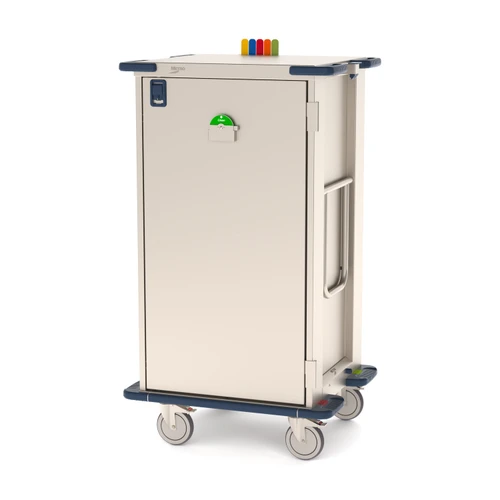 Metro CaseVue Travel Surgical Case Carts with Solid Door and Door Gasket, 33.5"W x 28"D x 58.25"H