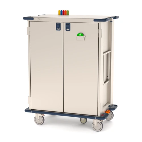 Metro CaseVue Travel Surgical Case Carts with Solid Doors and Door Gasket, 45.5"W x 28"D x 58.25"H