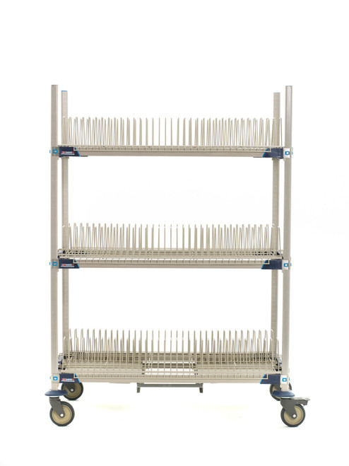 MetroMax i Mobile Drying Rack with Three Tray Racks and Drip Tray