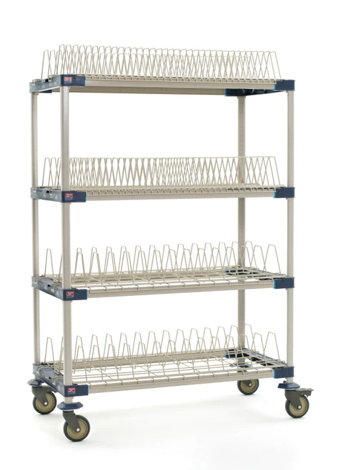 MetroMax 4 Mobile Drying Rack with Two Tray Racks and Two Pan Racks