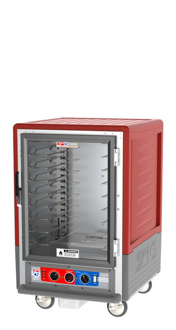 Metro C5 3 Series Insulated Holding/Proofing Cabinet, 1/2 Height, Full Length Clear Door