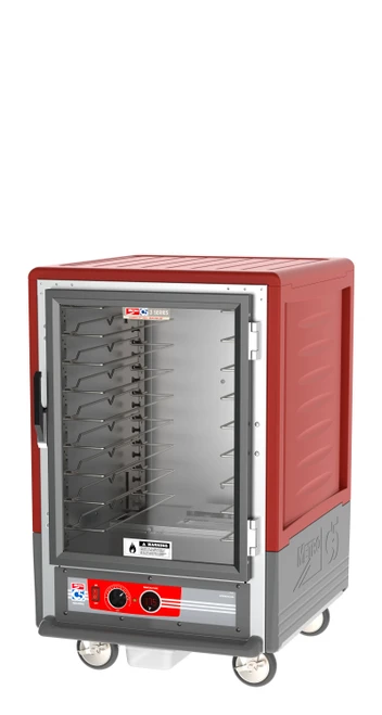 Metro C5 3 Series Insulated Holding Cabinet, 1/2 Height, Full Length Clear Door