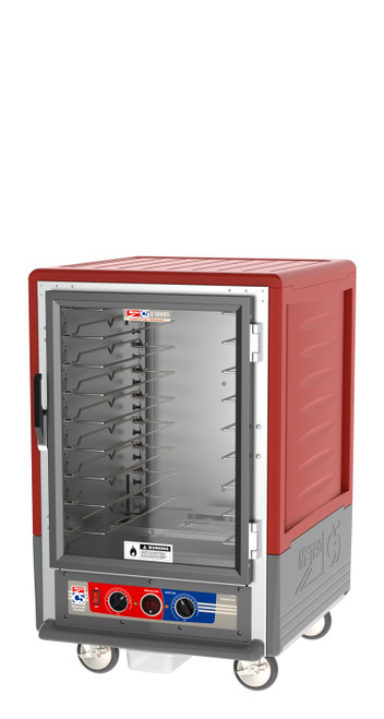 Metro C5 3 Series Insulated Moisture Heated Holding/Proofing Cabinet, 1/2 Height, Full Length Clear Door