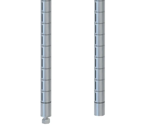 Metro qwikSLOT Wire Shelving Post, Brite