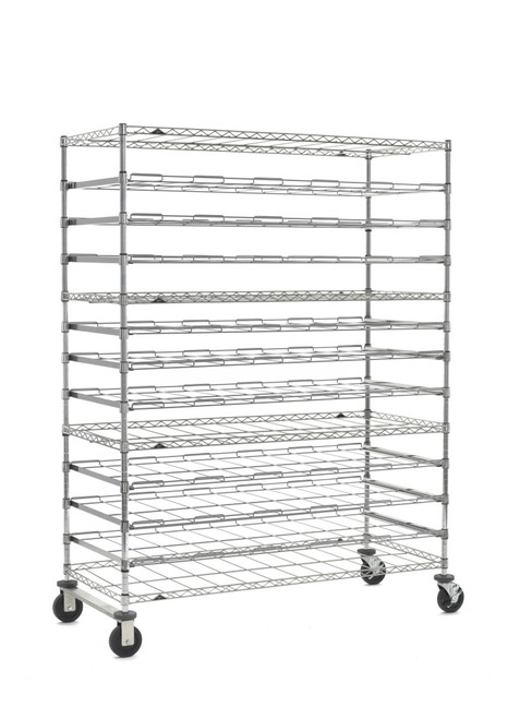 Super Erecta Mobile Agribusiness Drying Rack, Stainless