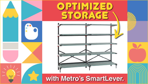 Success Story: North Carolina School District Increases Their Storage Capacity with Metro SmartLever Success Story: North Carolina School District Increases Their Storage Capacity with Metro SmartLever
