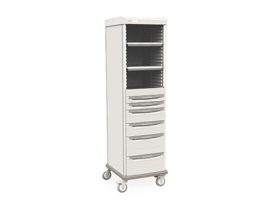 Metro SXRD76MXD6 Starsys XD Extra Deep Mobile Supply Cabinet, Double Wide, Solid Doors, Code Locking