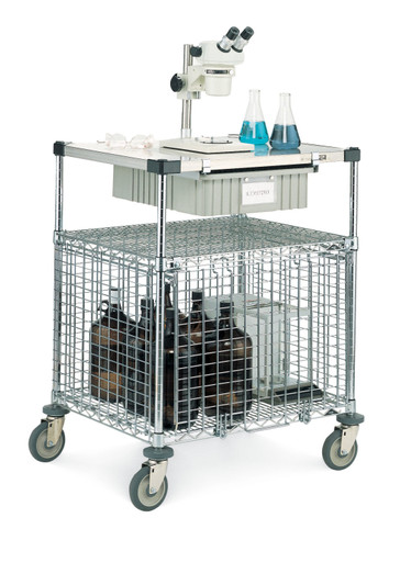 Metro SECMLAB Super Erecta Lab Security Cart