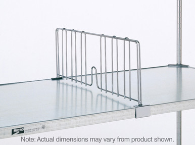 Metro DD18FC Super Erecta Shelf Divider for Solid Shelves, Chrome, 8 x 18