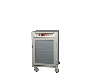 Metro C5 6 Series Insulated Holding Cabinet, 1/2 Height, Full Length Clear Front Door