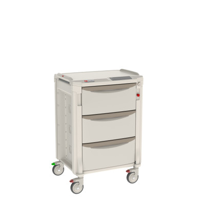 Commercial Janitorial Cart with Key-Locking Cabinet, heavy duty,  Black: : Industrial & Scientific