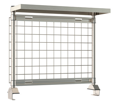 Metro TableWorx Productivity Riser with SmartWall Grid and 1 Rear ...