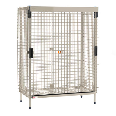 Metro MetroMax Stationary Security Shelving Unit with SlideSecure Sliding Door