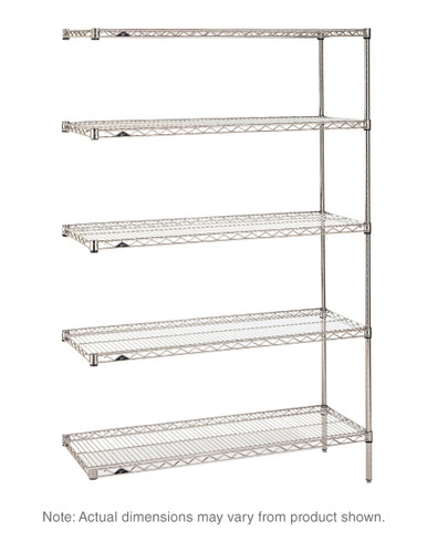 Metro Super Erecta Industrial Wire Shelving Add-On Unit, Brite