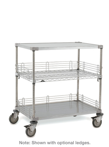 【送料無料】Steel Cart Hanger 36x54 Modular Shelf Cart with Hybrid Steering | 1000 lb Capacity