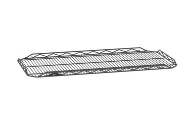 Metro qwikSLOT Drop Mat Wire Display Shelf, Smoked Glass