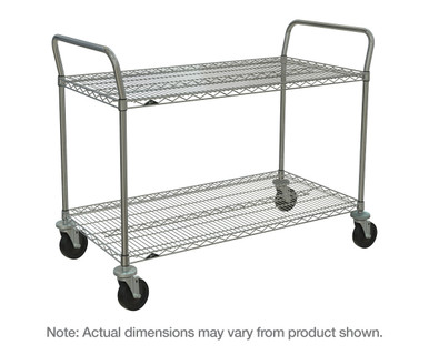 Metro myCart Plus Series 2-Shelf and 3-Shelf Height-Adjustable Utility Carts