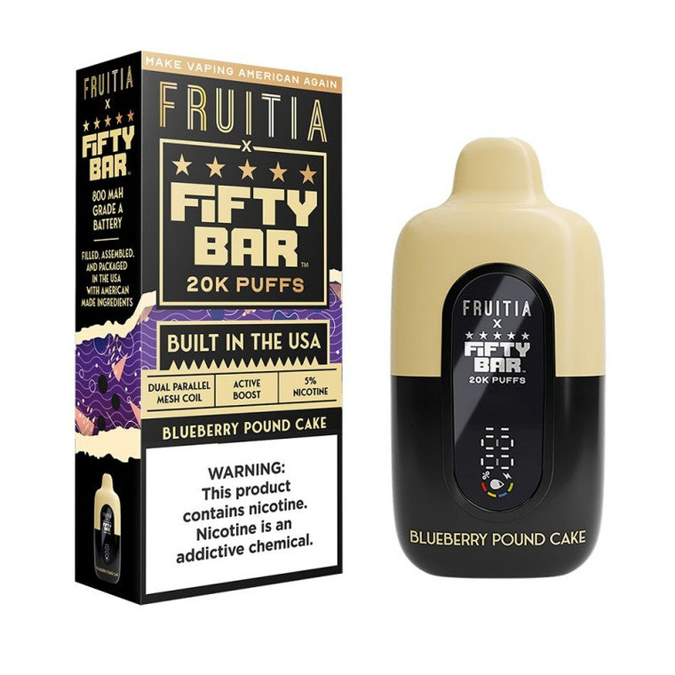Fruitia Blueberry Pound Cake by Fifty Bar 5% 20K