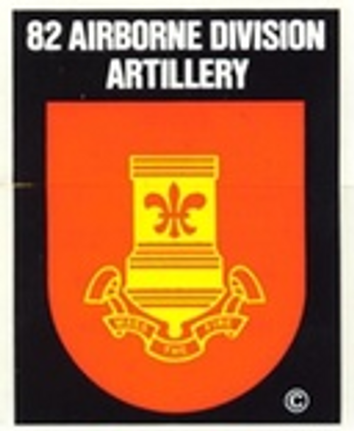 82nd ABN Artillery Sticker