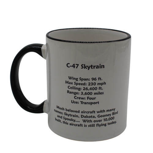 C-47 Spotter Mug w/ Black Handle