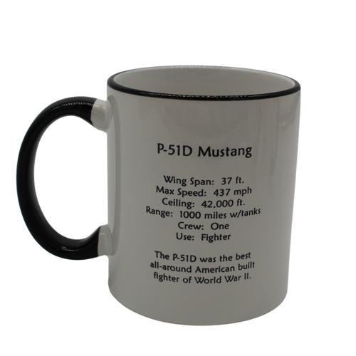 P-51 Spotter Mug w/Black Handle