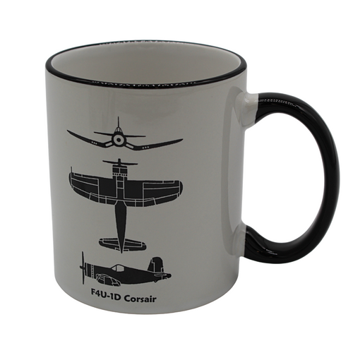 F4U Spotter Mug w/ Black Handle