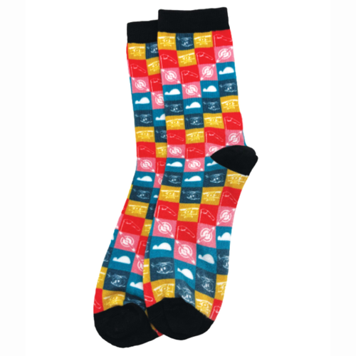 Aviation Checkered Socks