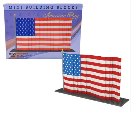 American Flag Mini Building Blocks