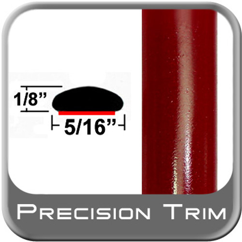 5/16" Wide Salsa Red Wheel Molding Trim 3Q3 ( PT55 ), Sold by the Foot, Precision Trim® # 24200-55