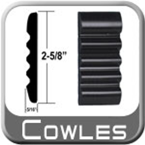 2-5/8" Wide Black Sierra Molding ( PK01 ), Sold by the Foot, Cowles® # 38-360