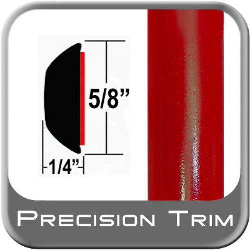 5/8" Wide Radiant Red Wheel Molding Trim 3L5 ( PT61 ), Sold by the Foot, Precision Trim® # 37130-61