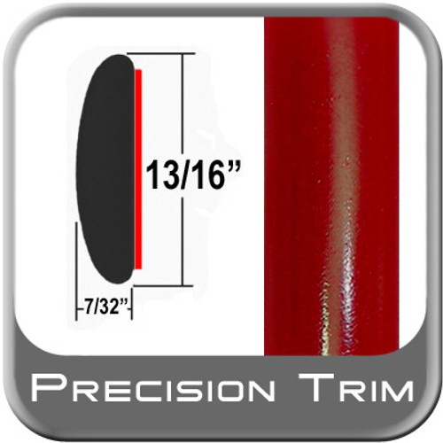 7/8" Wide Red Molding Trim ( PT88 ), Sold by the Foot, Precision Trim® # 40100-88-01