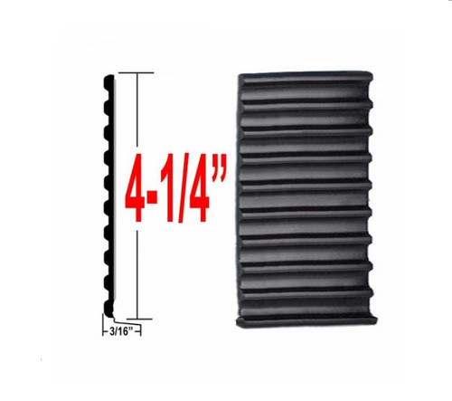 4-1/4" Wide Black Tread Molding Sold by the Foot, Precision Trim® # 4535