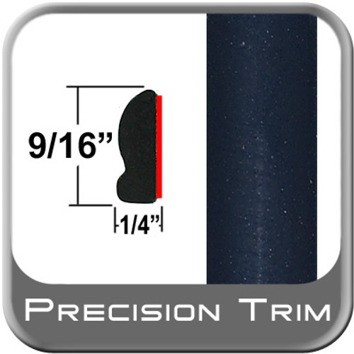 9/16" Wide Dark Blue Metallic Wheel Molding Trim ( PT28 ), Sold by the Foot, Precision Trim® # 9150-28