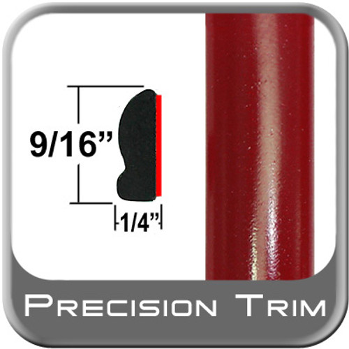 9/16" Wide Barcelona Red Wheel Molding Trim 3R3 ( PT42 ), Sold by the Foot, Precision Trim® # 9150-42