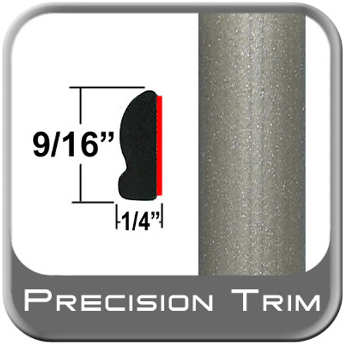 9/16" Wide Light Beige Metallic Wheel Molding Trim ( PT48 ), Sold by the Foot, Precision Trim® # 9150-48