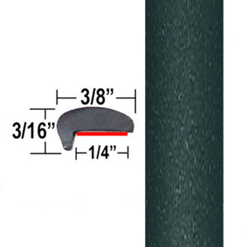 "L" Style Evergreen Mica, Timberland Mica Door Edge Guards 6T8 ( CP54 ), Sold by the Foot, ColorTrim Plastics® # 10-54