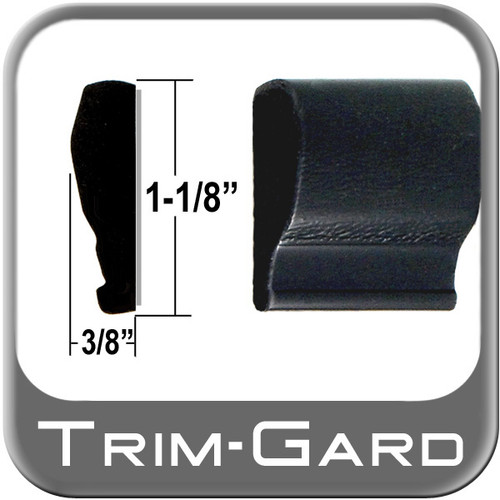 1-1/8" Wide Black Body Side Molding Sold by the Foot, Trim Gard® # 1102NT-01
