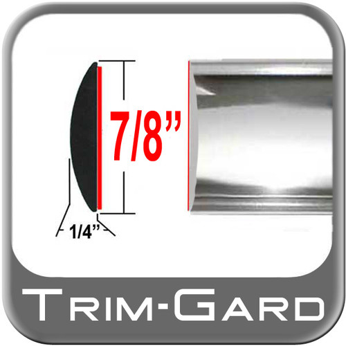 7/8" Wide Chrome Body Side Molding Sold by the Foot, Trim Gard® # BT01