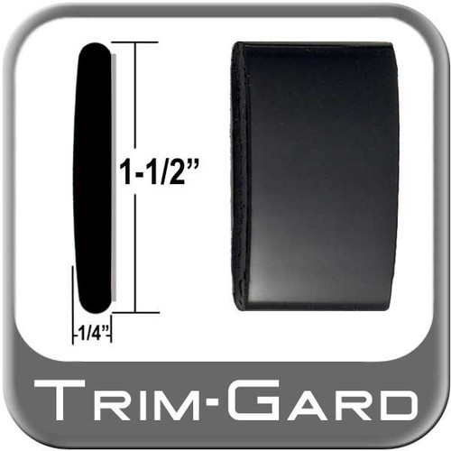 1-1/2" Wide Black (Gloss) Body Side Molding Sold by the Foot, Trim Gard® # CMV02