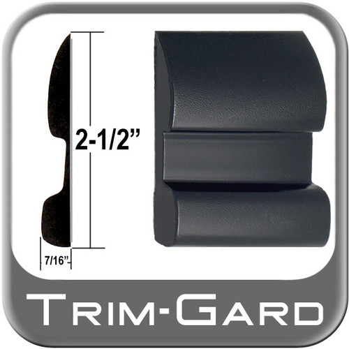 2-1/2" Wide Black Body Side Molding Sold by the Foot, Trim Gard® # CV92