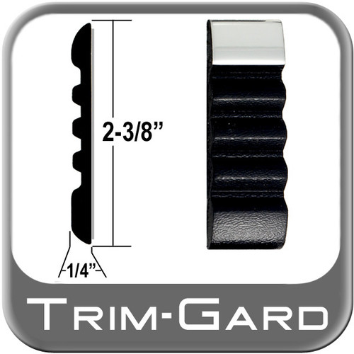 2-3/8" Wide Black / Chrome Body Side Molding Sold in 26 foot rolls, Trim Gard® # ET11WC-26